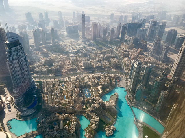 Widok z Burj Khalifa